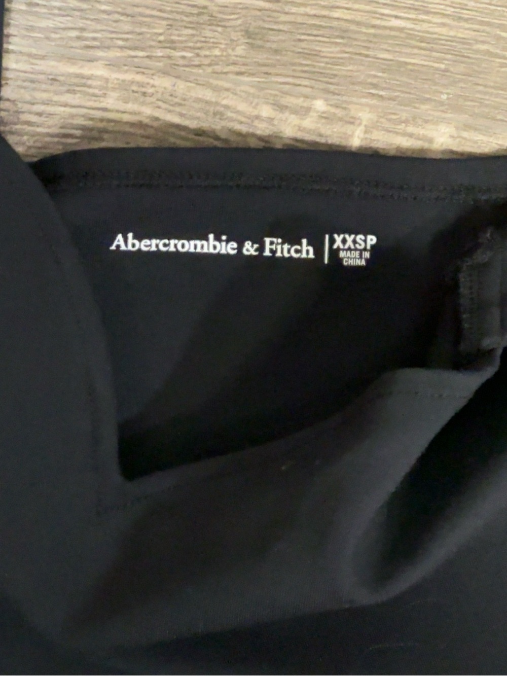 Abercrombie & Fitch Black Bodycon Mini Dress XXS Petite Stretch V-Party Dress - Picture 4 of 7